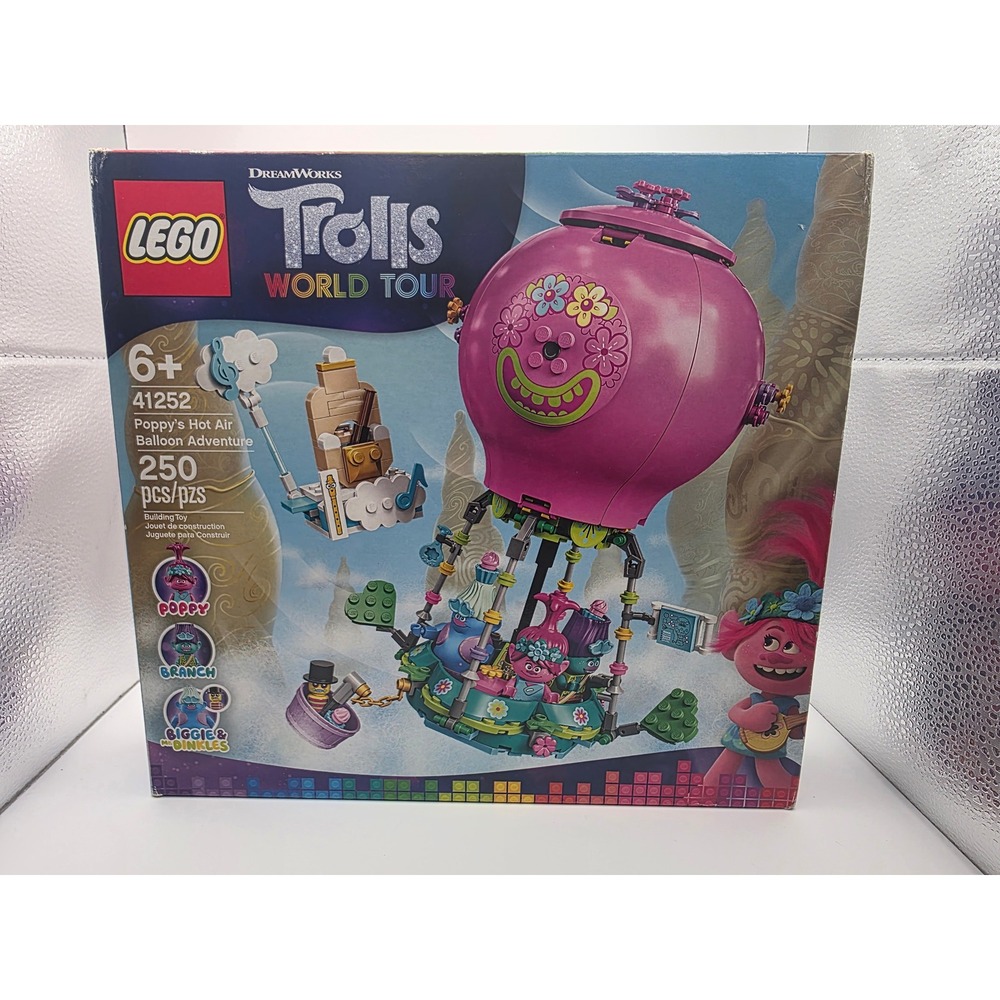 LEGO Trolls World Tour Poppy's Hot Air Balloon Adventure 41252 Set 250pc NEW